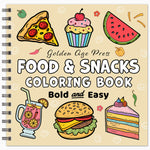 Food & Snacks Bold & Easy Coloring Book
