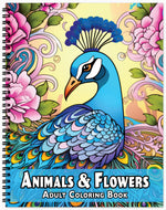 spiral bound mandala zentangle and zen doodle style animals and flowers adult coloring book