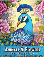 mandala zentangle and zen doodle style animals and flowers adult coloring book