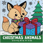 christmas animals coloring book for kids children colouring pages Xmas holiday winter rainy day activities color sheets paperback