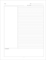 cornell notes method note taking lab notebook college lecture notes study system student university back to school supplies college ruled medium lined paper
