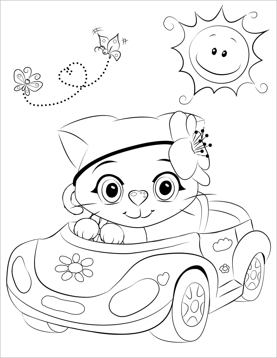 Schattige Katten Kleurboek voor Kinderen 4-8 jaar