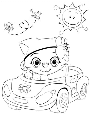 Schattige Katten Kleurboek voor Kinderen 4-8 jaar
