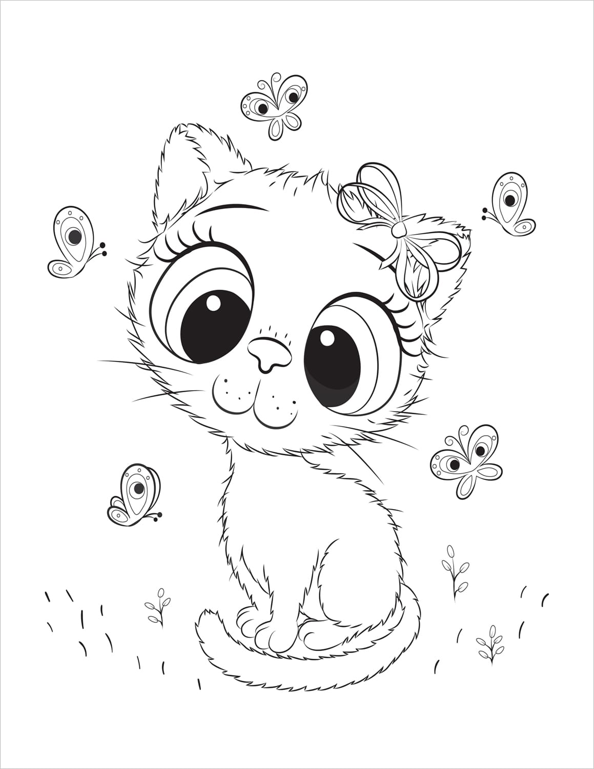 Schattige Katten Kleurboek voor Kinderen 4-8 jaar