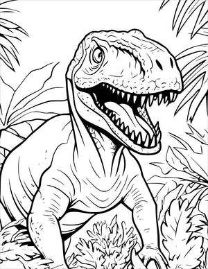 dinosaur coloring book for kids dino colouring pages for children ages 4 - 8