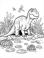 dinosaur coloring book for kids dino colouring pages for children ages 4 - 8