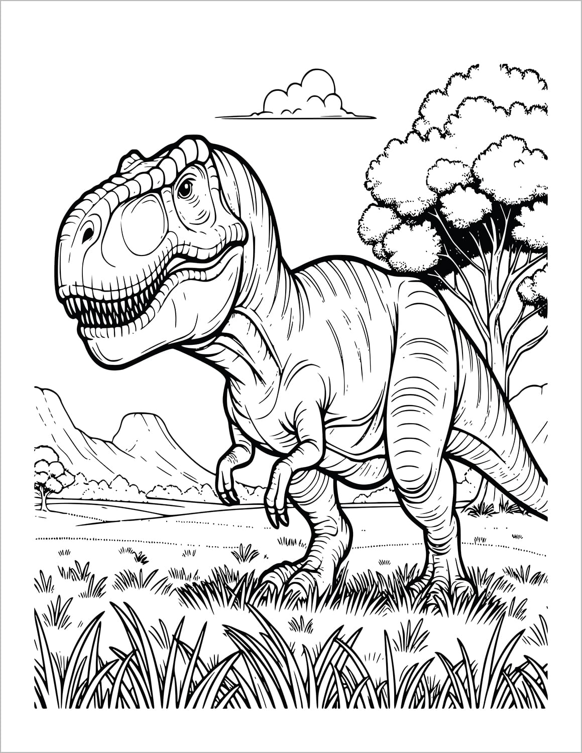 dinosaur coloring book for kids dino colouring pages for children ages 4 - 8