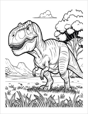 dinosaur coloring book for kids dino colouring pages for children ages 4 - 8