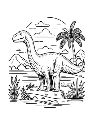 dinosaur coloring book for kids dino colouring pages for children ages 4 - 8