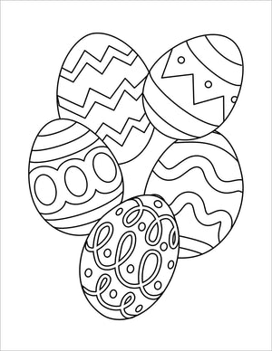 easter coloring book for kids easter eggs colouring pages for girls children ages 4-8