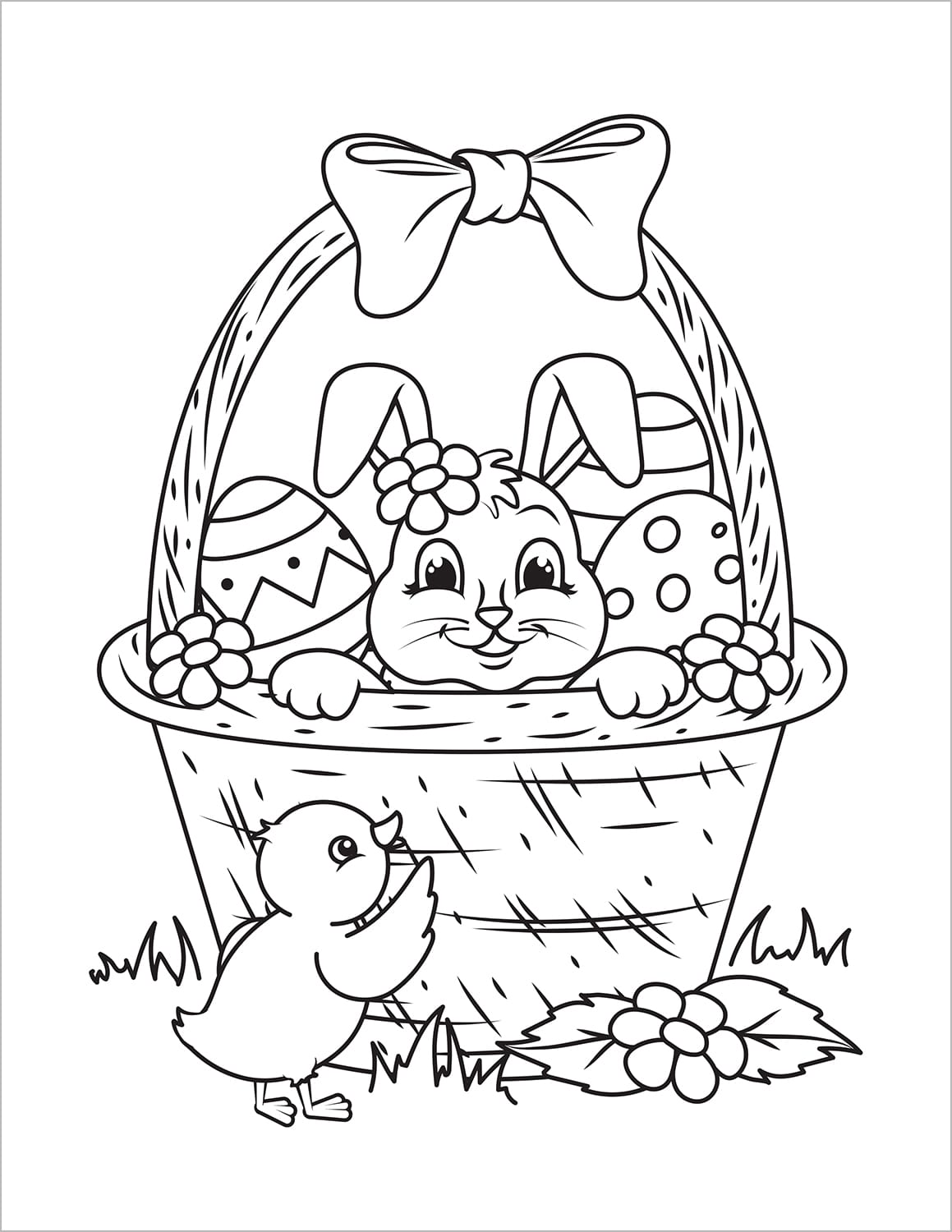Easter Coloring Book for Kids Ages 4-8