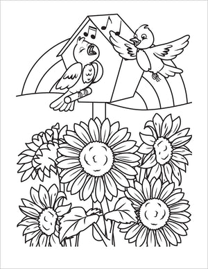 Easter Coloring Book for Kids Ages 4-8