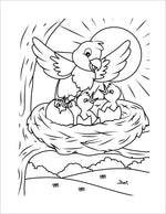 easter colouring book for children spring holiday