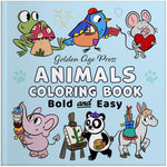 Animals Bold & Easy Coloring Book