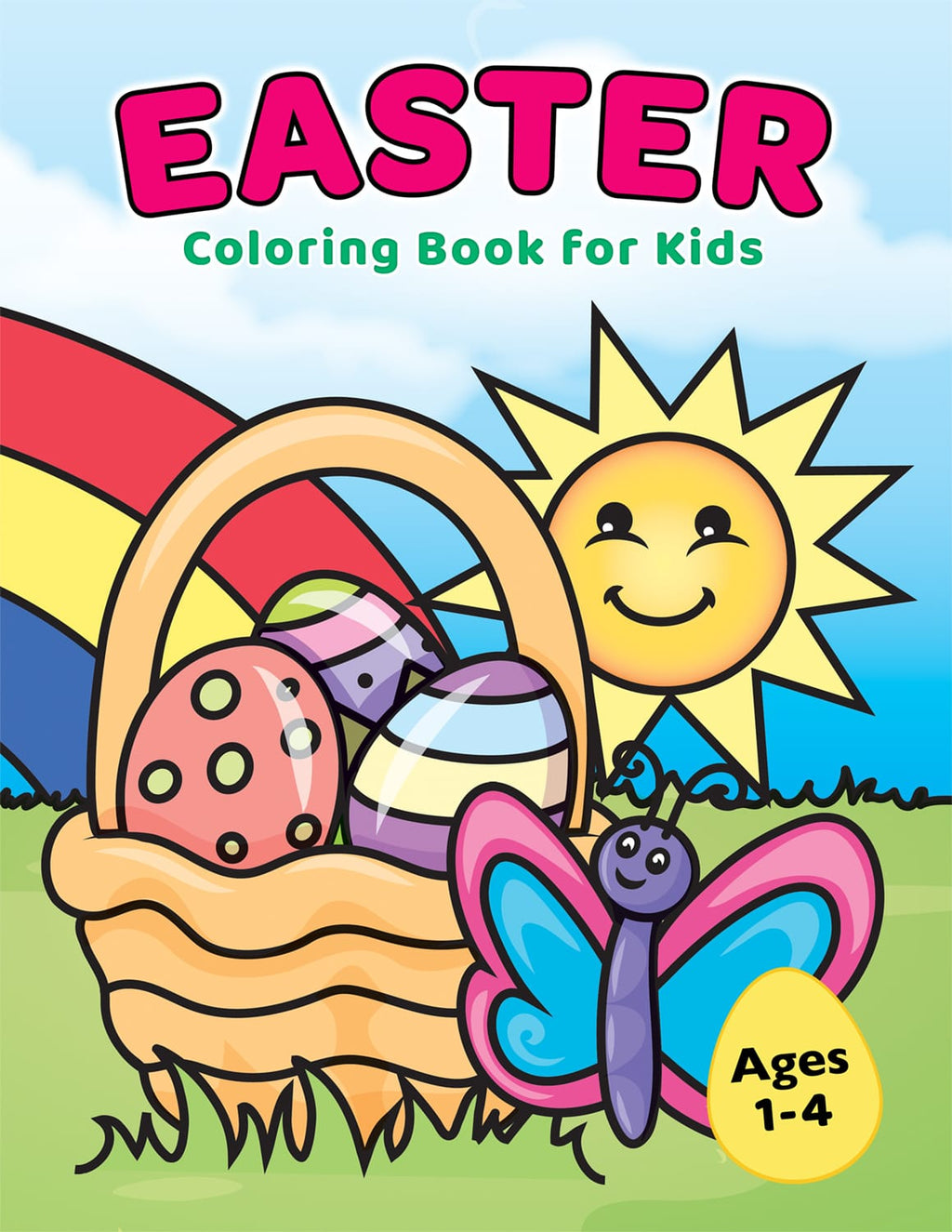 toddler easter coloring book for kids ages 1-4