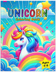 unicorn animals coloring book for kids children colouring pages horned winged horses rainy day activities color sheets paperback
