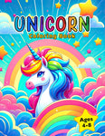 unicorn coloring book for kids ages 4-8