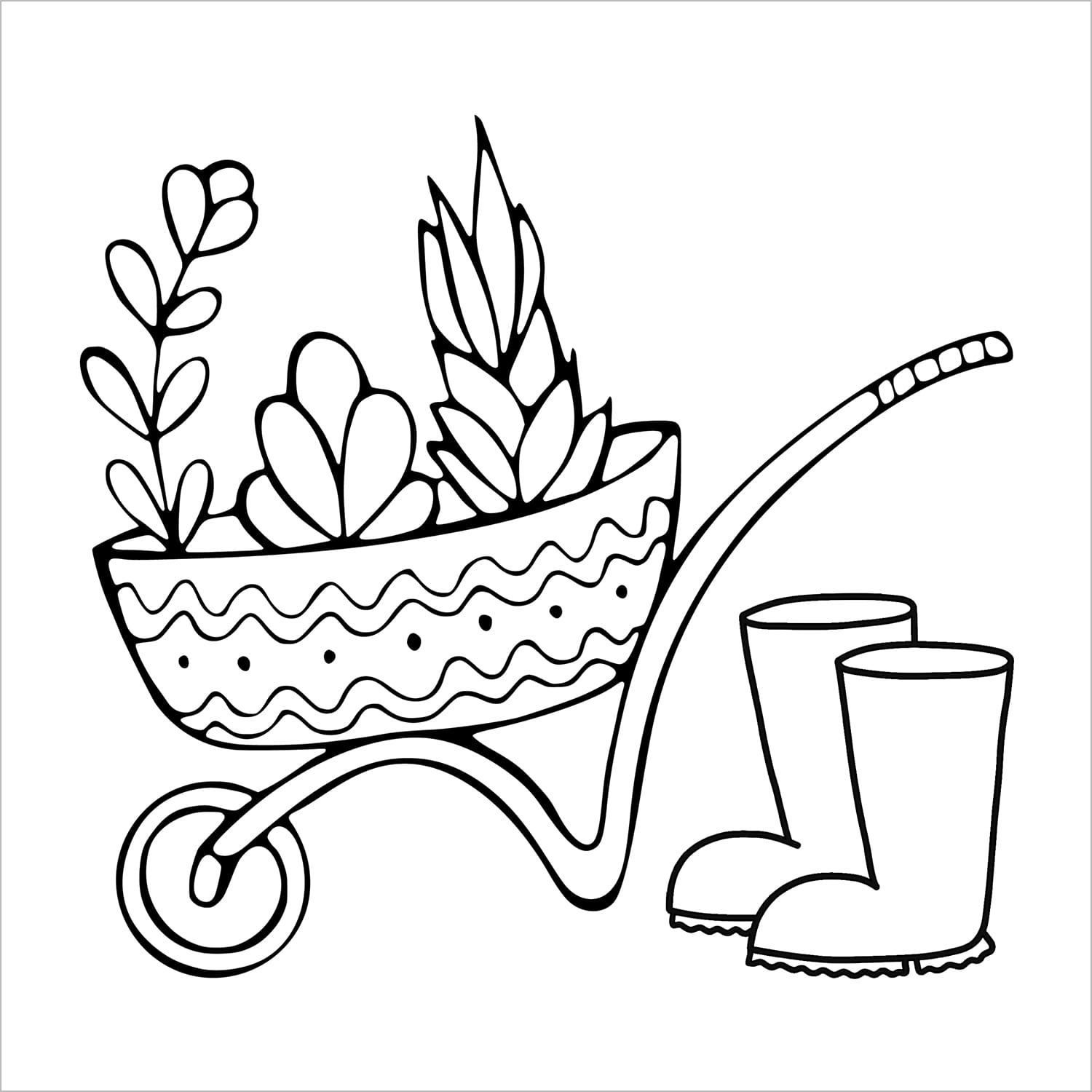 garden spring flowers bold and easy coloring book for adults large print colouring pages for kids teens and beginners easter holiday floral gardening nature theme printable coloring sheets