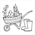 garden spring flowers bold and easy coloring book for adults large print colouring pages for kids teens and beginners easter holiday floral gardening nature theme printable coloring sheets