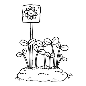 garden spring flowers bold and easy coloring book for adults large print colouring pages for kids teens and beginners easter holiday floral gardening nature theme printable coloring sheets