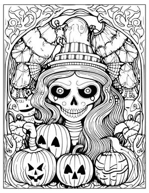 halloween coloring book for adults colouring pages spooky horror