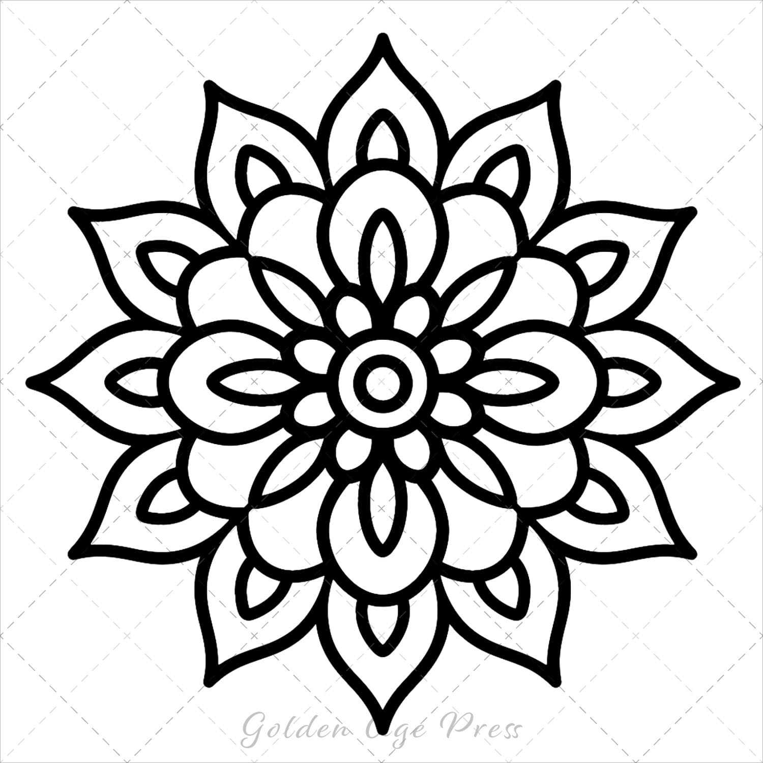 mandalas bold and easy coloring book for adults simple large print colouring pages geometric patterns kids beginners seniors