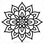 mandalas bold and easy coloring book for adults simple large print colouring pages geometric patterns kids beginners seniors