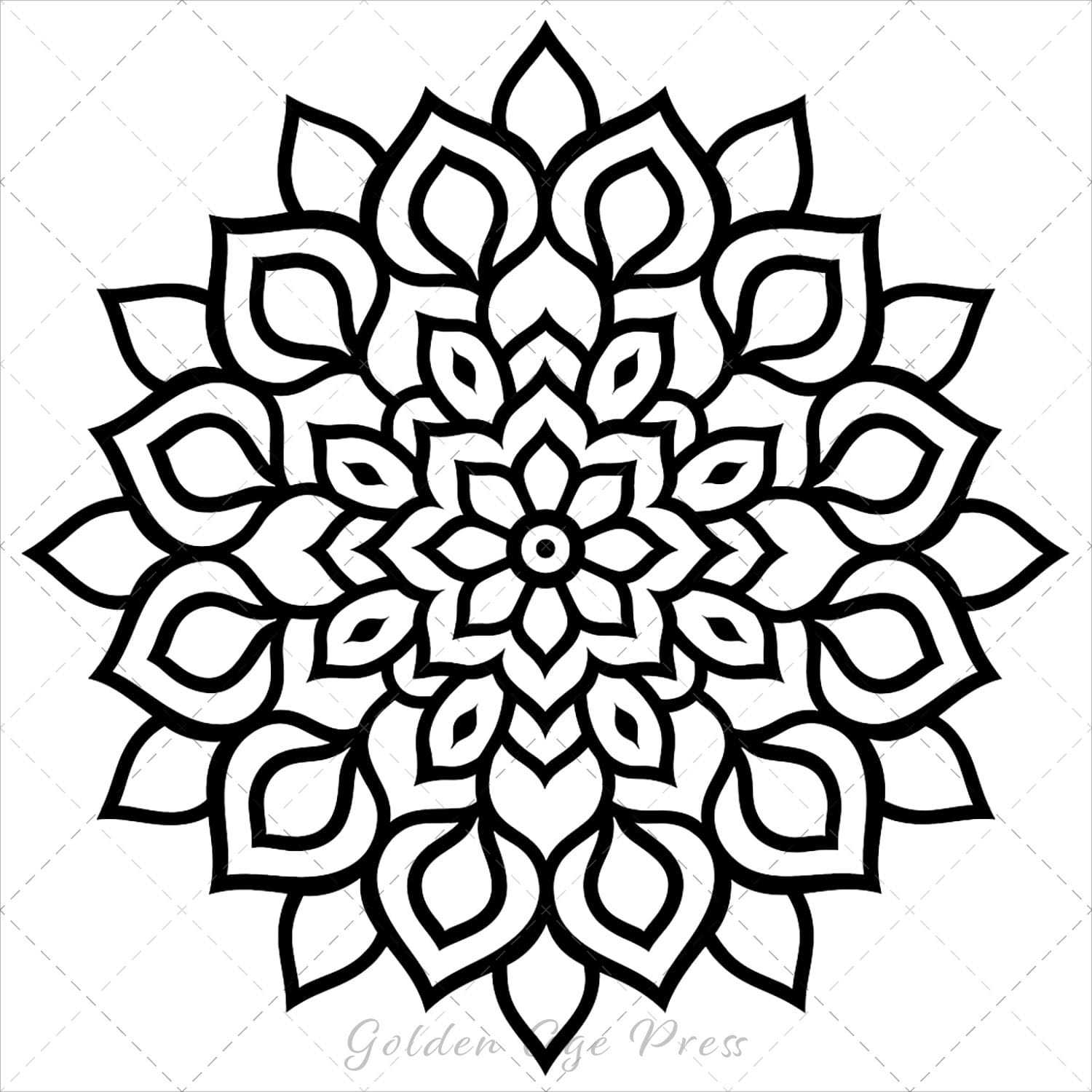 mandalas bold and easy coloring book for adults simple large print colouring pages geometric patterns kids beginners seniors