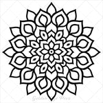 mandalas bold and easy coloring book for adults simple large print colouring pages geometric patterns kids beginners seniors
