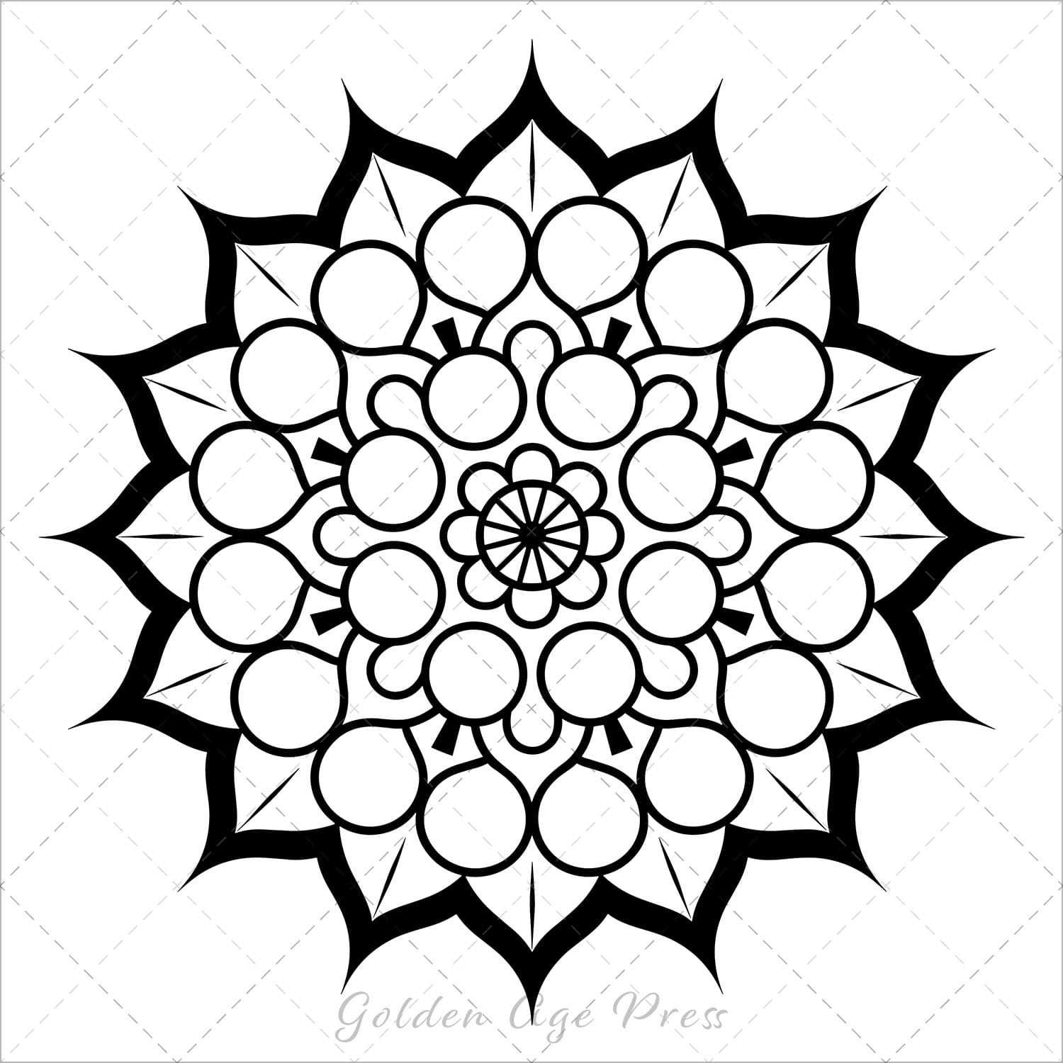 mandalas bold and easy coloring book for adults simple large print colouring pages geometric patterns kids beginners seniors