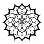 mandalas bold and easy coloring book for adults simple large print colouring pages geometric patterns kids beginners seniors