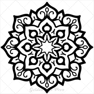 mandalas bold and easy coloring book for adults simple large print colouring pages geometric patterns kids beginners seniors