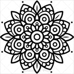mandalas bold and easy coloring book for adults simple large print colouring pages geometric patterns kids beginners seniors