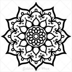 mandalas bold and easy coloring book for adults simple large print colouring pages geometric patterns kids beginners seniors