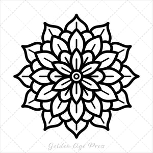 mandalas bold and easy coloring book for adults simple large print colouring pages geometric patterns kids beginners seniors