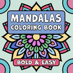 mandalas bold and easy coloring book large print colouring pages