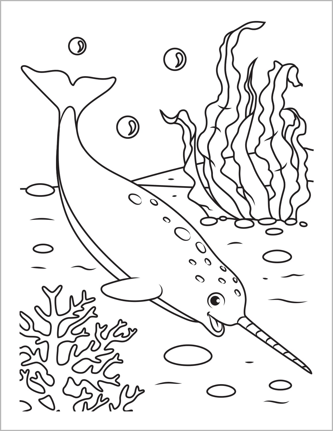 ozean tiere malbuch für kinder ausmalbilder unterwasser meer kreaturen