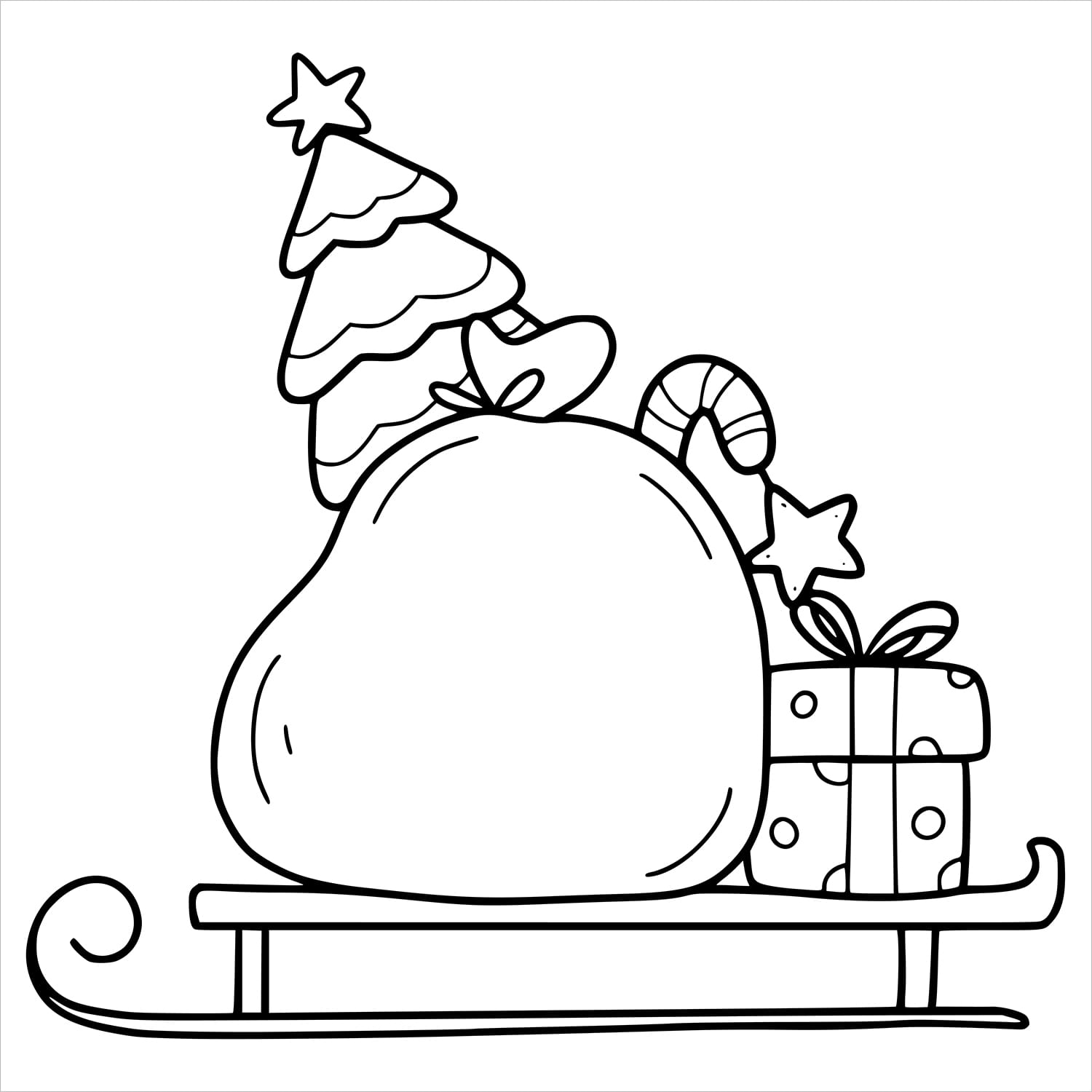 Noël Douillet Livre de Coloriage Audacieux et Facile