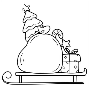 Noël Douillet Livre de Coloriage Audacieux et Facile