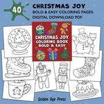 Christmas Joy Bold & Easy Coloring Book
