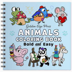 Animals Bold & Easy Coloring Book