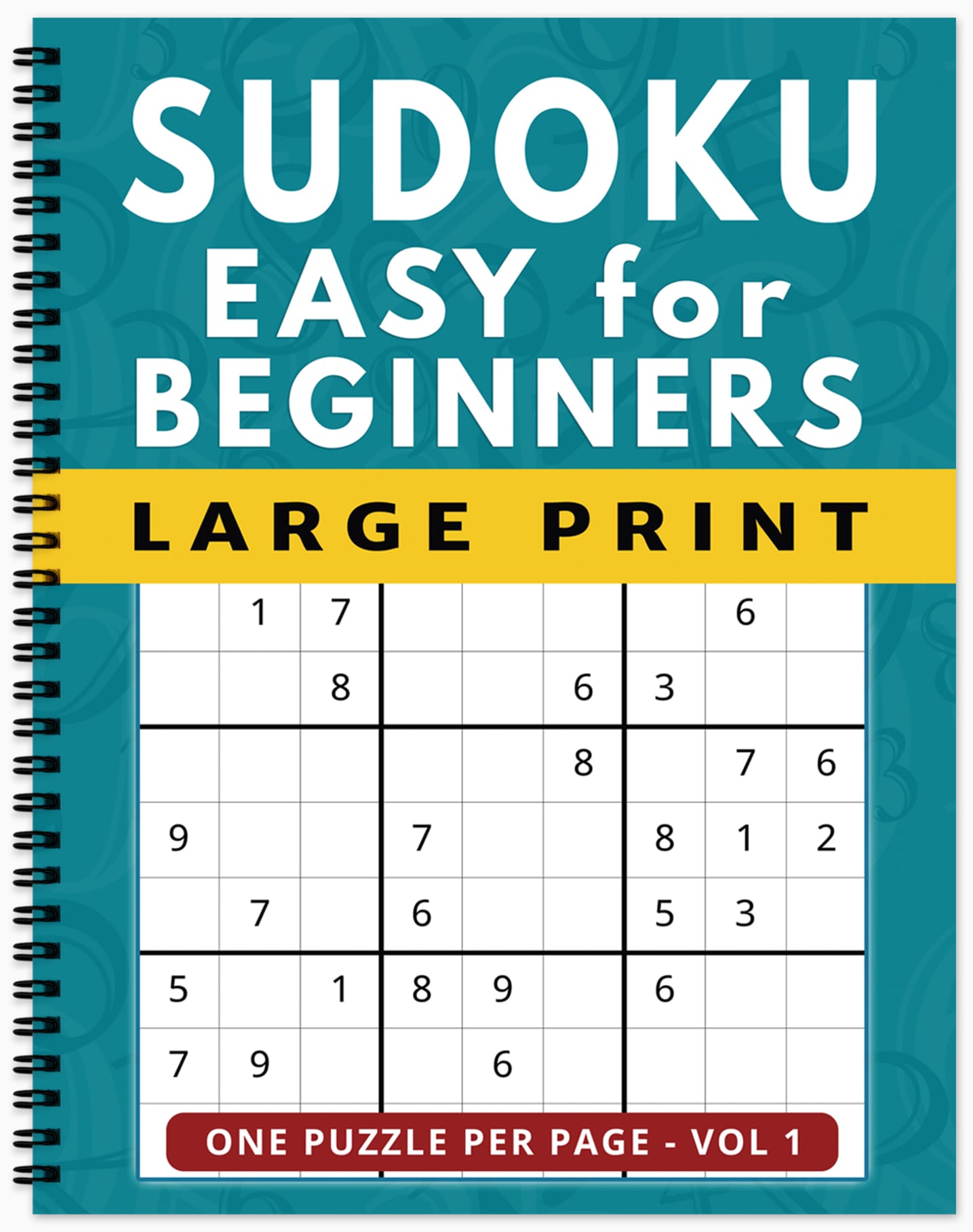 easy sudoku puzzles large print for seniors adults and visually impaired spiral bound