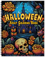spiral bound halloween coloring book for adults colouring pages spooky horror