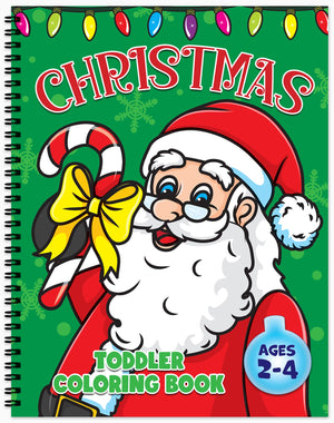 toddler christmas coloring book for kids preschool colouring pages for children winter holiday spiral bound