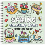 Spring Bold & Easy Coloring Book