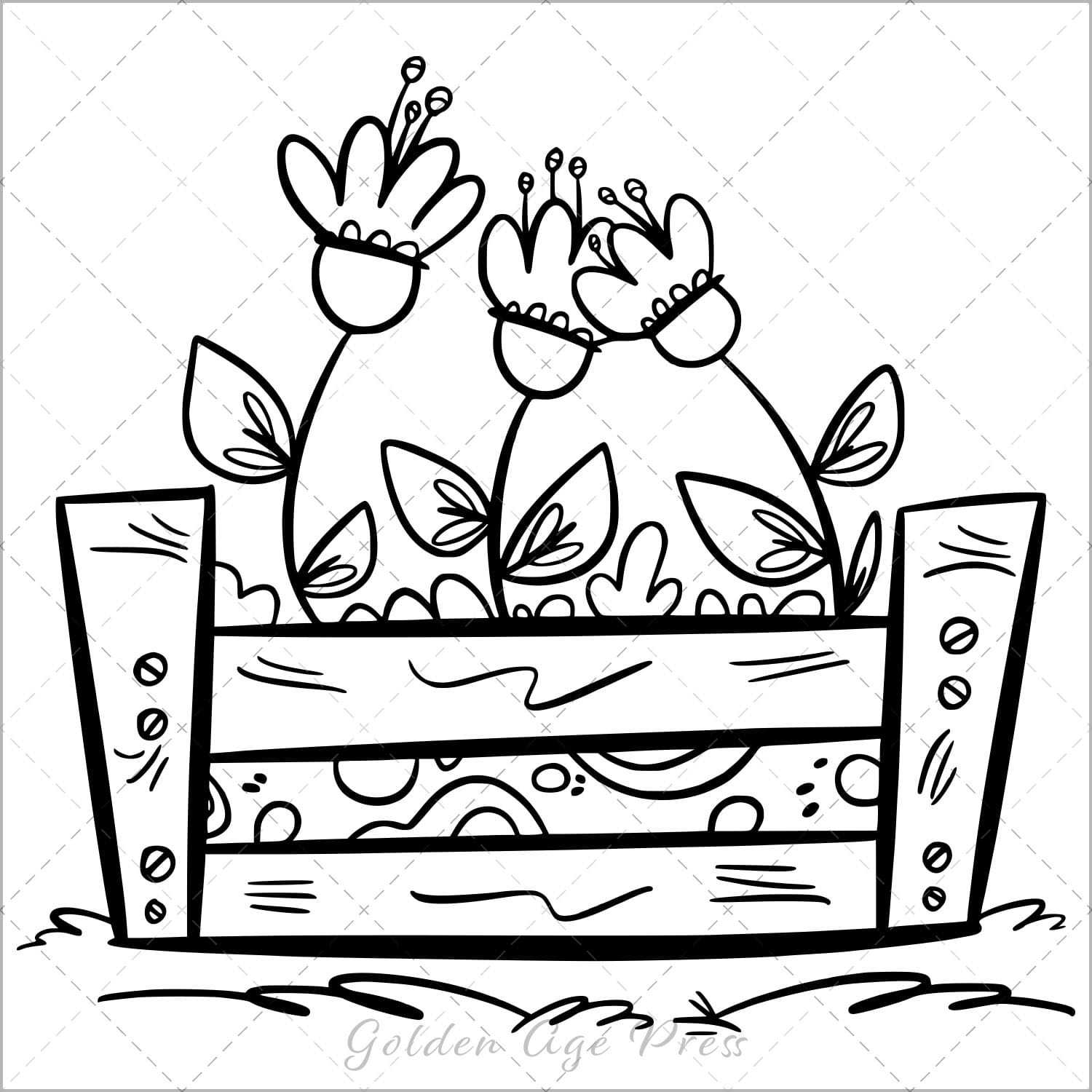 Spring Bold & Easy Coloring Book
