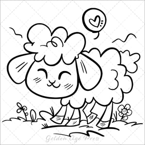 Spring Bold & Easy Coloring Book