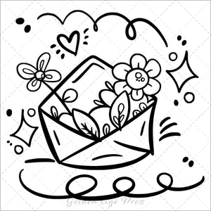 Spring Bold & Easy Coloring Book