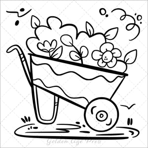 Spring Bold & Easy Coloring Book