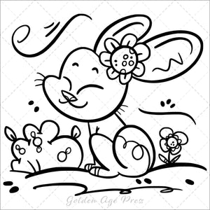 Spring Bold & Easy Coloring Book